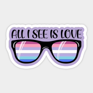 Bigender Sunglasses - Love Sticker